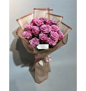 15 Adet Pembe Gül Buketi